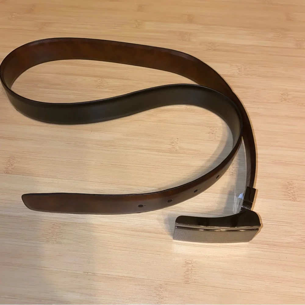 NEF Mens Black Manmade Leather Belt Size 34
